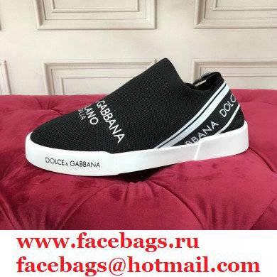 Dolce  &  Gabbana Slip On Sneakers with Logo 01 2021